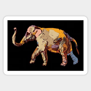 A colorful elephant Sticker